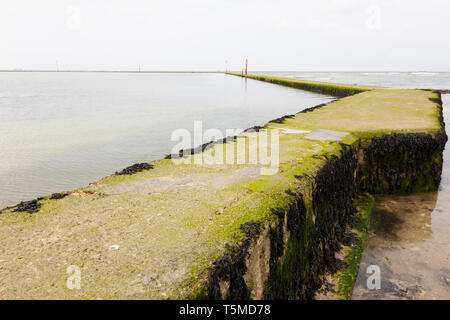 Bassin de baignade en mer à marée, Walpole Bay, près de Margate, Kent, UK Banque D'Images