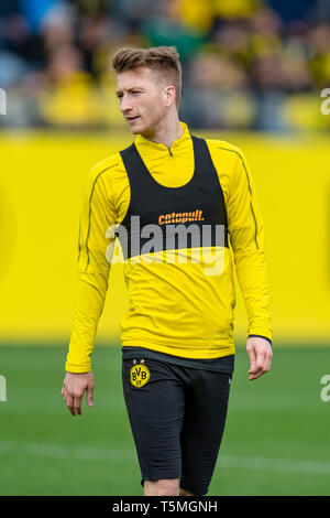 Fußball : 1. Bundesliga, Saison 2018/2019, la formation von Borussia Dortmund am 25.04.2019 à Dortmund (Allemagne). Dortmunds Marco Reus Banque D'Images