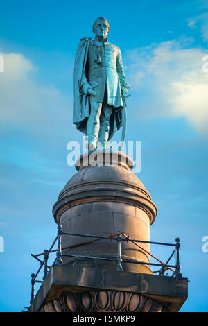 Liverpool, Royaume-Uni - 17 mai 2018 : la chronique de Wellington, ou le mémorial de Waterloo, est un monument à la Duc de Wellington sur le carrefour de William Banque D'Images