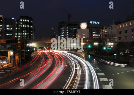 Les rues de Tokyo Nightview Banque D'Images