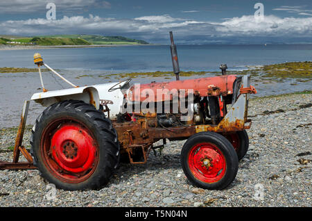 David Brown selectamatic à Drummore, Galloway. Banque D'Images