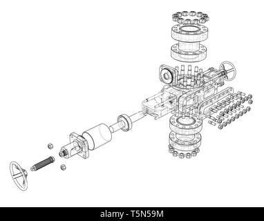 Les éruptions. Le rendu 3D de vecteur Illustration de Vecteur