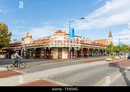 Belle vue sur les marchés et le centre-ville de Fremantle, Australie occidentale Banque D'Images