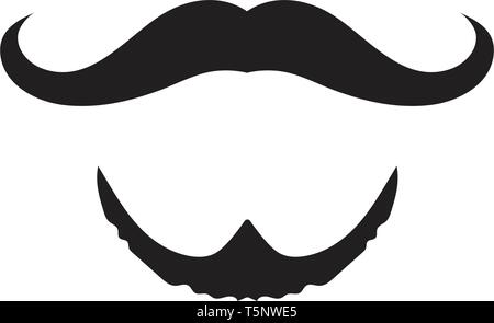 Logo vector moustache Illustration de Vecteur