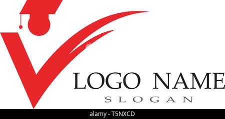 Les gens de l'éducation et le logo succès vecteur symbole Illustration de Vecteur