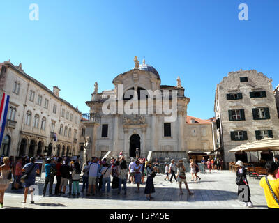 St Blaise's Church, Dubrovnik, Croatie. Banque D'Images