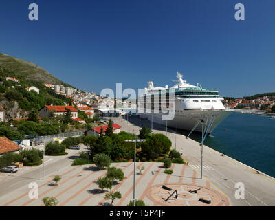 Dubrovnik, Croatie. Le terminal de croisière. Banque D'Images
