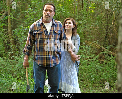 MAGGIE 2015 Lionsgate film avec Arnold Schwarzenegger et Abigail Breslin Banque D'Images