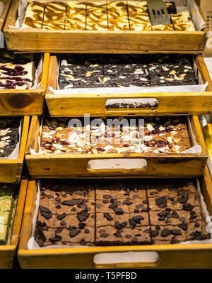 Les haricots mungo crème dessert thaïlandais marché flottant en Thaïlande voyage en Asie du sud-est Banque D'Images