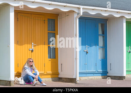 Bournemouth, Dorset, UK. 26 avr 2019. Météo France : le calme avant la tempête, comme le renforcement des vents et de la pluie suivie peu après que les approches Hannah à Bournemouth. Credit : Carolyn Jenkins/Alamy Live News Banque D'Images