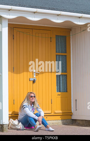 Bournemouth, Dorset, UK. 26 avr 2019. Météo France : le calme avant la tempête, comme le renforcement des vents et de la pluie suivie peu après que les approches Hannah à Bournemouth. Credit : Carolyn Jenkins/Alamy Live News Banque D'Images