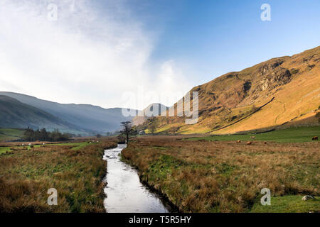 Martindale et Howe de grain Beck Christy Bridge, Lake District, Cumbria, Royaume-Uni Banque D'Images