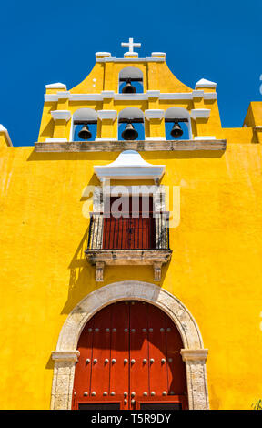 Iglesia del Dulce Nombre de Jésus à San Francisco de Campeche, Mexique Banque D'Images