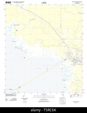 Carte TOPO USGS FL Floride Steinhatchee 20120808 Restauration TM Banque D'Images