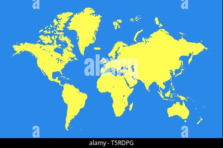World map background. Carte du monde vierge modèle pour l'infographie, des rapports, des dessins et modèles industriels Illustration de Vecteur
