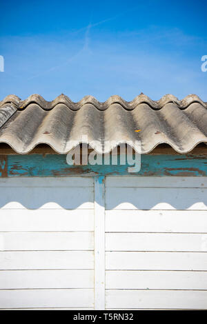 Ancien pavillon de l'amiante dangereux - l'une des plus dangereuses dans les bâtiments qu'on appelle tueur masqué Banque D'Images