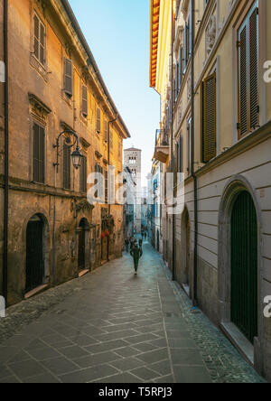 Anagni (Italie) - un peu de ville médiévale dans la province de Frosinone, célèbre pour être la "Ville des Papes" ; il a été la résidence du Pape de Rome Banque D'Images