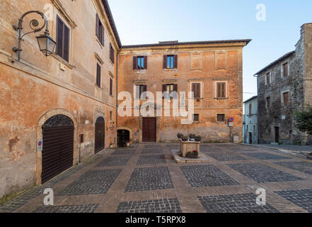 Anagni (Italie) - un peu de ville médiévale dans la province de Frosinone, célèbre pour être la "Ville des Papes" ; il a été la résidence du Pape de Rome Banque D'Images