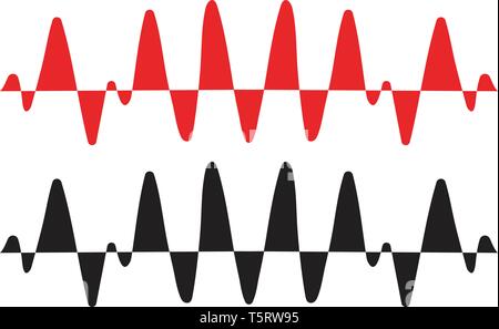 Ligne d'impulsions modèle vector illustration Illustration de Vecteur