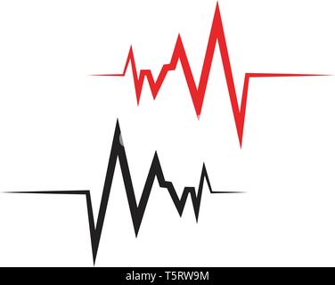 Ligne d'impulsions modèle vector illustration Illustration de Vecteur