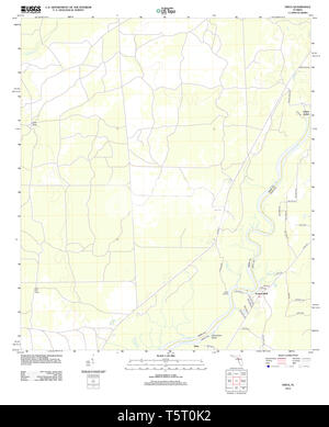 Carte TOPO USGS FL Floride 20120808 restauration Vista TM Banque D'Images