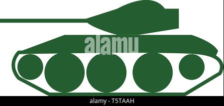 Une armée de clipart tanker de l'utilisation de la machine en vecteur warfront dessin en couleur ou de l'illustration Illustration de Vecteur