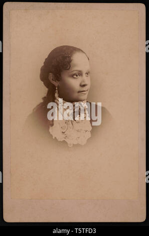 Barrière de Fannie Williams (1855-1944), éducatrice et militante afro-américaine, le Cabinet Card, Paul Tralles, 1885 Banque D'Images