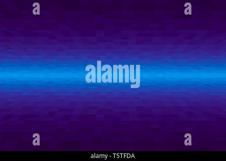 Résumé fond dégradé bleu et violet. Texture avec blocs carrés de pixels. Motif en mosaïque. Des avions dans la perspective de l'angle. Banque D'Images