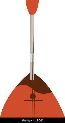 Balalaïka russe un instrument de musique ou vecteur illustration couleur Illustration de Vecteur