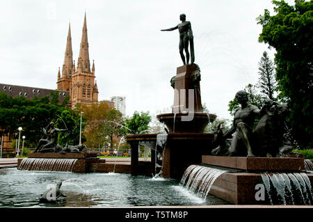 Fontaine Archibald - Sydney - Australie Banque D'Images