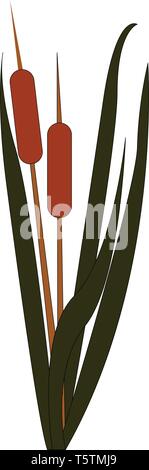 Cartoon vector illustration simple de bambou sur fond blanc Illustration de Vecteur