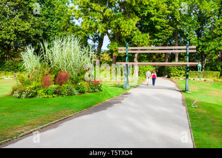 Jardin des plantes de Nantes est un jardin botanique municipal dans la ville de Nantes, Pays de la Loire en France Banque D'Images
