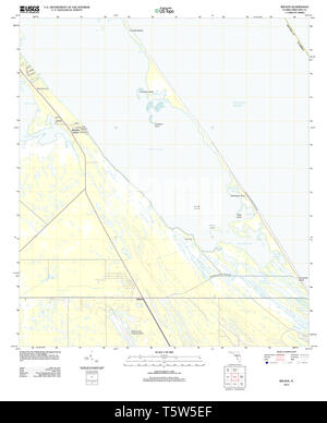Carte TOPO USGS FL Floride Wilson 20120918 Restauration TM Banque D'Images
