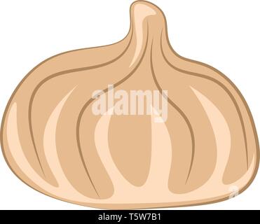 Une asiatique brun clair dumpling rempli de viande ou de légumes vector dessin en couleur ou de l'illustration Illustration de Vecteur