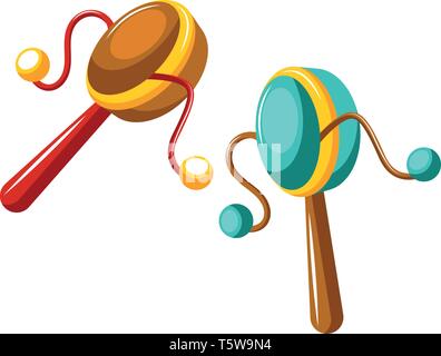 Batterie pour des célébrations vecteur sur fond blanc Illustration de Vecteur