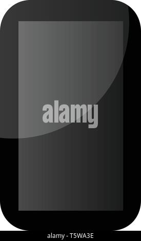 Vecteur simple icône d'un téléphone mobile sur fond blanc Illustration de Vecteur