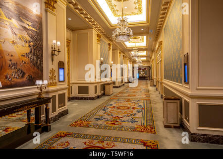 Macao, Chine - intérieur de l'hôtel parisien Banque D'Images