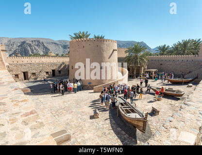 À Khasab Khasab Fort sur la péninsule de Musandam à Oman Banque D'Images