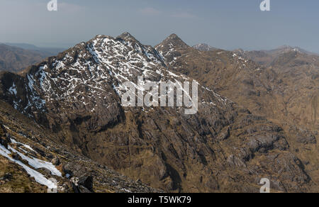 Garbh Chioch Mhor et Sgurr na Ciche de Sgurr nan Coireachan, Glen Dessary, Ecosse Banque D'Images