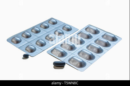 La ciclosporine est un immunosuppresseur médicament pour l'arthrite rhumatoïde, le psoriasis, la maladie de Crohn, syndrome néphrotique, et à la transplantation d'à p Banque D'Images