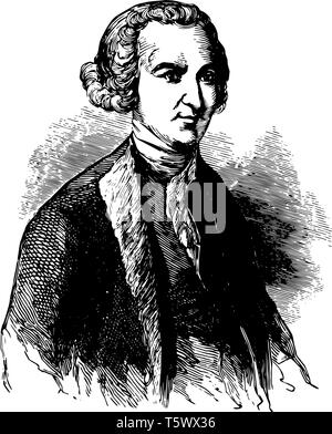 John Dickinson 1732 à 1808, il était un avocat et politicien de Philadelphie en Pennsylvanie et la Wilmington Delaware et père fondateur de l'Organisation des Illustration de Vecteur