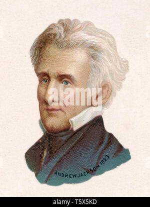 ANDREW Jackson (1767-1845) 7e président des USA Banque D'Images