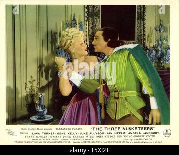 Lana Turner comme Lady de Winter Gene Kelly D'Artagnan Les Trois Mousquetaires 1948 réalisateur George Sidney roman Alexandre Dumas Technicolor Metro Goldwyn Mayer Banque D'Images