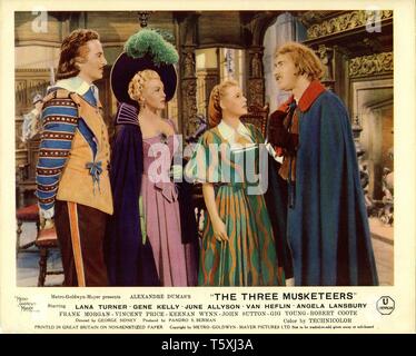 John Sutton comme le duc de Buckingham Lana Turner comme Lady de Winter June Allyson comme Constance Keenan Wynn que Planchet Les Trois Mousquetaires 1948 réalisateur George Sidney roman Alexandre Dumas Technicolor Metro Goldwyn Mayer Banque D'Images