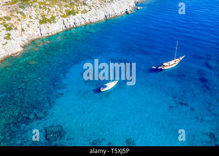 La Grèce, Rhodes, Anthony Quinn Bay Banque D'Images