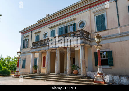 Mon Repos palace dans l'île de Corfou en Grèce Banque D'Images