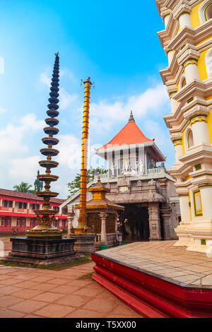 Shree Narayani Mahalasa Mandir est un temple hindou situé à Mardol près de Ponda dans Goa, Inde Banque D'Images