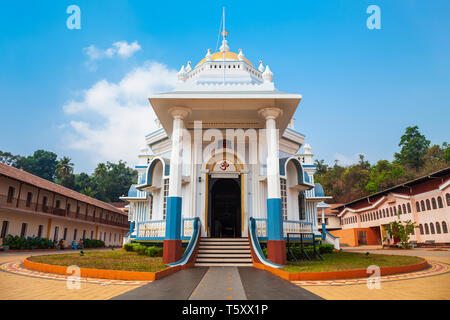 Shri Mangeshi Temple est un temple hindou situé dans la ville de Ponda Goa state de l'Inde Banque D'Images