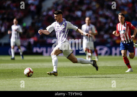 Wanda Metropolitano, Madrid, Espagne. Apr 27, 2019. La Liga football, l'Atletico Madrid et Valladolid ; Waldo Rubio (Real Valladolid) en action pendant le match : Action Crédit Plus Sport/Alamy Live News Banque D'Images