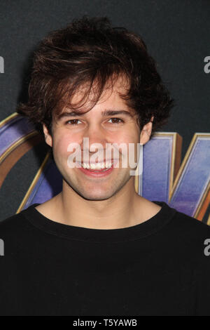 David Dobrik 04/22/2019 La première mondiale de 'Les Studios Marvel Avengers : Endgame' qui a eu lieu au Los Angeles Convention Center à Los Angeles, CA Photo : Cronos/Hollywood News Banque D'Images